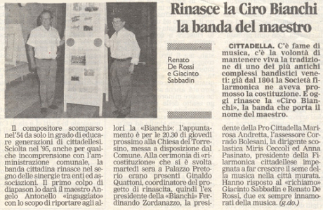 Il Mattino di Padova, 6 settembre 2002