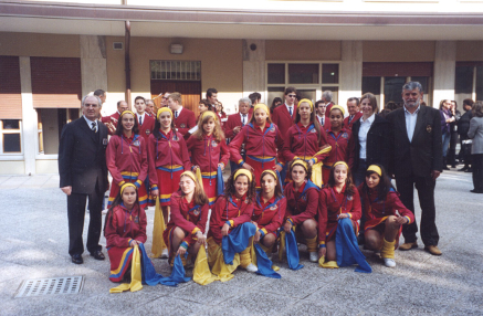 Il gruppo majorettes il 16 ottobre 2005